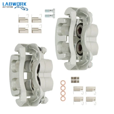 2PCS 99-04 For Jeep Grand for Cherokee WJ Front LH+RH Brake Calipers w/ Bracket Foto 1 de 4