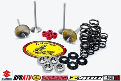 Suzuki LTZ400 Z400 LTZ Kibblewhite +1 Intake & Exhaust Valves Springs Seals Kit - Image 1 of 4