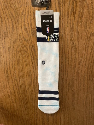 STANCE NWT NBA UTAH JAZZ TYE DYED BASKETBALL SOCKS SIZE L  9-13 Cover