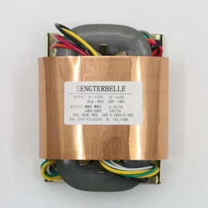 1PC 100VA Pure Copper R-Core Transformer Dual 280V +14V +6.5V For Tube Preamp - Picture 1 of 5