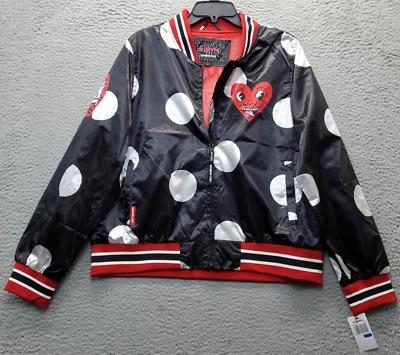 Keith Haring Members Only Jacket Women's XL Multi Mesh Lined Sequin Full Zipper - Image 1 of 4
