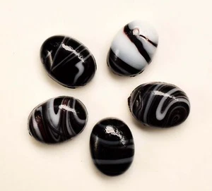 10 To 12 Cts Each Natural Sulemani Hakik Cabochon Certified 5 Pcs Gemstone Lot - Picture 1 of 8