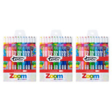 12pc Texta The Original Zoom Non Toxic Twist Crayons Colouring/drawing Kids