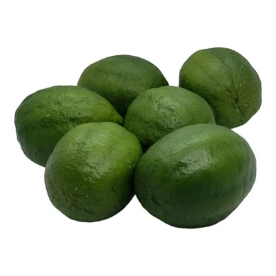 6 limas artificiais de resina frutas falsas decoração de mesa realista para casa *LEIA* - Imagem 1 de 3