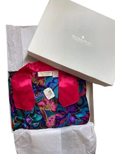 Vintage NEW Victoria’s Secret Gold Label Colorful Floral Sleep Shirt Size M/L - Picture 1 of 5