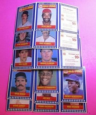 1987 BURGER KING ALL-PRO, 2nd EDITION SERIES 20 card set BOGGS CLEMENS, Clark RC