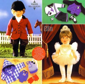 WOW! 18 ZOLL PUPPENTRIKOT TUTU FUSSBALL REITEN GEWOHNHEIT KOSTÜM NÄHMUSTER Vogue 9528 - Bild 1 von 8
