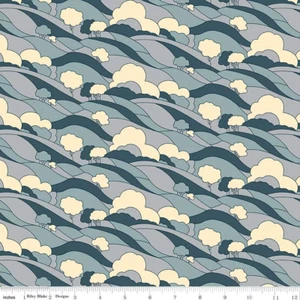 1/4 Yard Liberty Fabrics Woodland Walk Misty Morning Hillside A - Picture 1 of 1