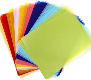 Colored Vellum Paper 8.5 X 11, Cridoz 9 Colors Transparent Clear Vellum Paper - Picture 1 of 12