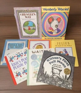 LOT OF 8 KEVIN HENKES BOOKS HARDCOVER CHILDREN'S BOOKS JULIUS FULL MOON MORE - Imagen 1 de 9