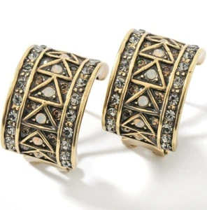 Heidi Daus SIGNED STUNNING SOLUTION CRYSTAL EARRING PIERCED - Bild 1 von 1