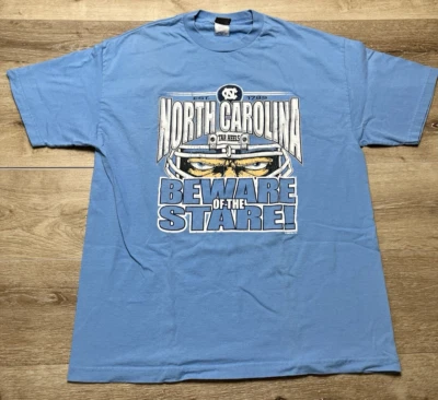 Camiseta de fútbol vintage 2005 UNC Tarheel's Beware of The Stare talla XL Foto 1 de 4