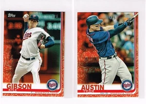 2019 TOPPS MINI ON DEMAND RED 597 KYLE GIBSON #d 5/5 - MINNESOTA TWINS - Picture 1 of 1