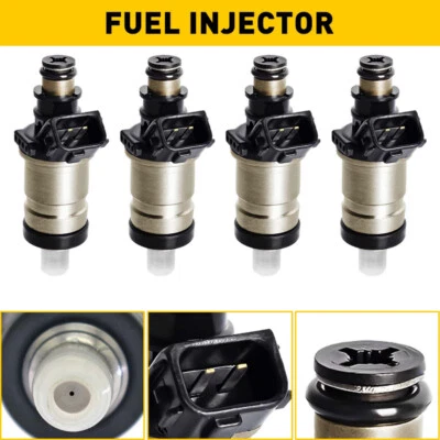 4 Fuel Injectors for 1996 1997 1998 1999 2000 Honda Civic 1.6L I4 /OEM EXV - Image 1 of 4