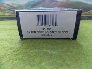Bachmann 33-856 OO Gauge 30 Ton Bogie Bolster Wagon BR Grey Boxed - Picture 1 of 2