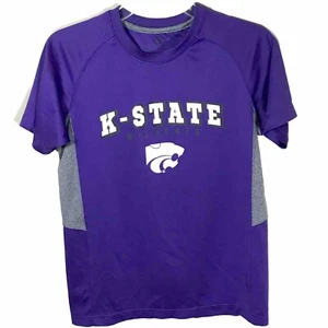 K State Shirt Unisex Größe Medium Wildcats College Fan sportlich lila weiß grau - Bild 1 von 5