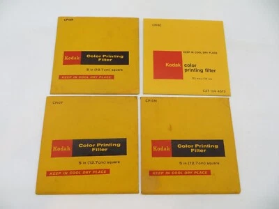 Kodak Camera Filters lot of 4 Color Printing 12.7cm 5 in CP10M CP10C CP10Y CP10R - Image 1 of 4