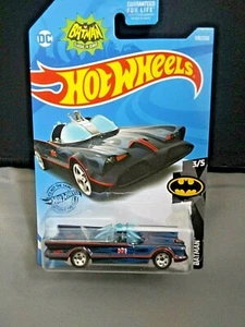 Hot Wheels TV Series Batmobile DC #3/5 Batman Black With Red & Blue Design New - Picture 1 of 3