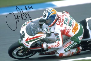 Aaron Slight handsignierter Motorradfahrer Castrol Honda - MotoGP 12X8" AD - Bild 1 von 1