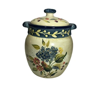 Zertifiziertes internationales Keksglas Kanister Pamela Gladding Flora klein 5,75 - Bild 1 von 4
