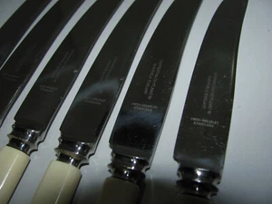 Vintage Leppington Cutlers LTD Sheffield Table Knives x 6 Good Condition Lot 1 - Picture 1 of 5