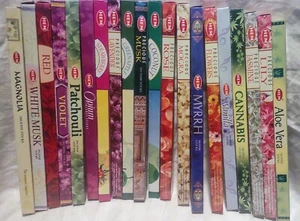 Lot of 20 Scents Hem Stick  Incense (8 Sticks per Pack) Patchouli Musk Etc NIB - Picture 1 of 4