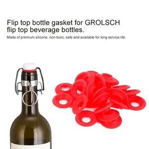 25X Silikon Grolsch Dichtungen für Swing Flip Top Flasche Hausbrauerei Bier - Bild 1 von 12