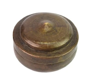 Hermosa Caja Pequeña Forma Redonda Latón Chapati/Donut/Pan Decoración Cocina G66-1097 - Imagen 1 de 8