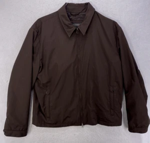 Banana Republic Men’s Windbreaker Jacket Brown Size L 477224 Lightweight Zip-Up - Picture 1 of 10
