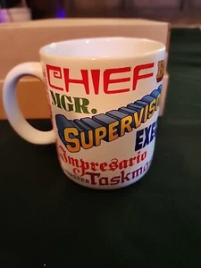 Tazza da caffè vintage HALLMARK Boss Leader capo capitano Kingpin exec manager - Foto 1 di 6