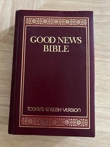 Bible Good News Today's English Version 1976 Maroon Padded - Picture 1 of 22