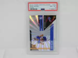 2018 Panini Unparalleled Shine #207 Josh Allen RC Rookie Buffalo Bills PSA 8 - Picture 1 of 2