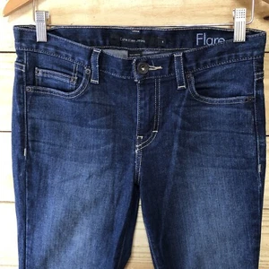 Calvin Klein Flare Jeans Womens Size 4/32 Mid Rise Stretch Dark Wash - Picture 1 of 9