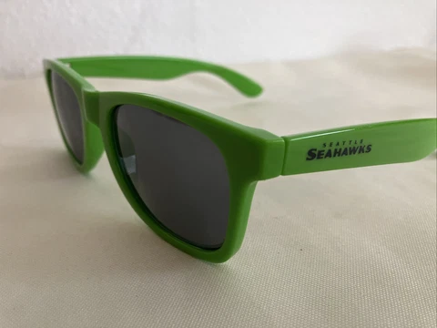 SEATTLE SEAHAWKS GREEN SUNGLASSES Hard Plastic Official NFL Merch, CLEAN Adult Cover