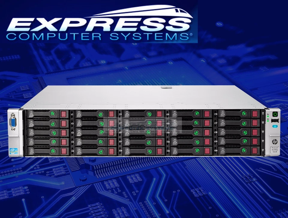 HP ProLiant DL380p G8 Gen8 E5-2630v2 2.6GHz 6-Core 96GB 25x 1TB 7.2K SFF - Image 1 of 1