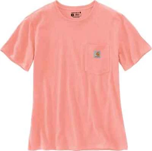 CARHARTT MENS LOOSE FIT HEAVYWEIGHT POCKET T SHIRT HIBISCUS HEATHER NWT - Picture 1 of 1