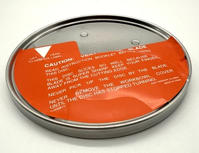 Cuisinart DLC-844TX Food Processor 4MM Slicing Disc Blade NEW! - Image 1 of 4