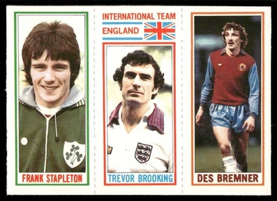 1981 Topps English League EPL Des Bremner/Trevor Brooking/Frank Stapleton Aston - Image 1 of 2