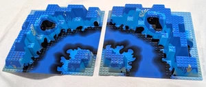 2 Lego Aquazone Sea Trench Baseplates from Set 6195 Neptune Discovery Lab - Picture 1 of 13