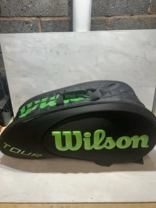 Wilson Tour Moulded Black & Lime Blade 15er Pack Thermoguard 2.0 Tennisschlägertasche - Bild 1 von 16
