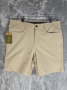 NUEVO Pantalones Cortos Marsh Wear Para Hombre 34 Caqui Tostado Larga Distancia Pesca Senderismo Nuevos con Etiquetas $79 - Imagen 1 de 3