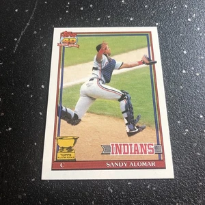 1991 Topps - Sandy Alomar Jr. #165 MLB Cleveland Indians Catcher - Picture 1 of 2