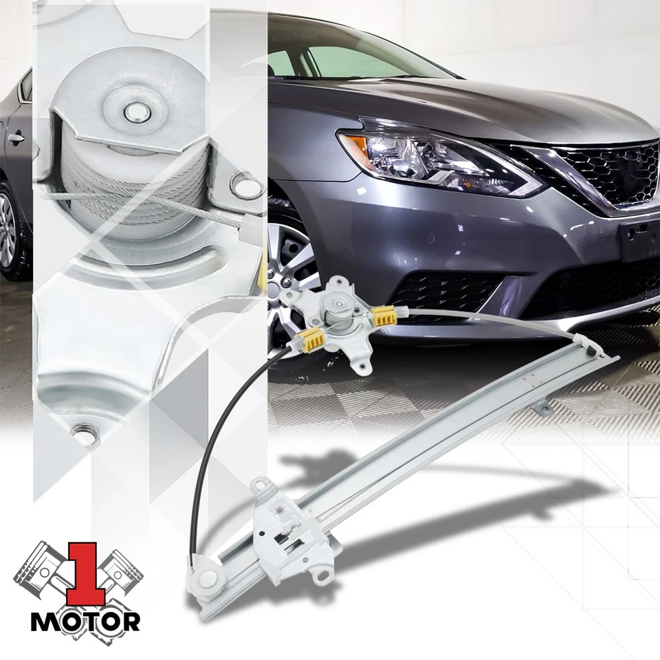 [Front Right Side] Manual Window Regulator for 91-12 Sentra/Tsuru Sedan/Wagon - Image 1 of 4