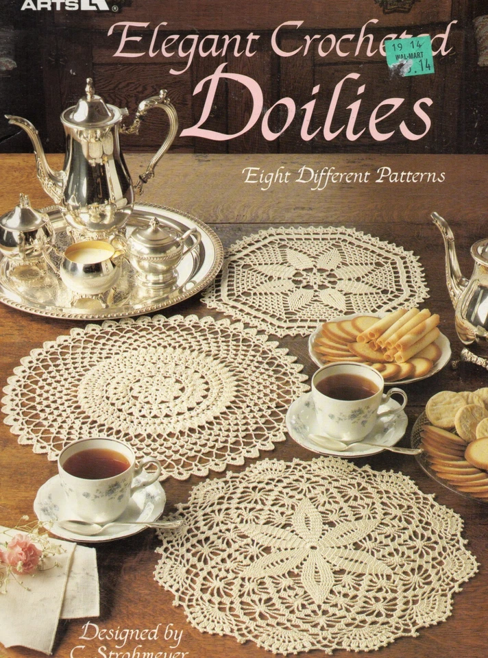 ELEGANT CROCHETED DOILIES BOOKLET  vintage 1989 - Image 1 of 1