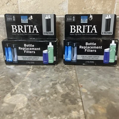 2x Packs Of 2 - Brita Bottle Replacement Filters BB06 Hard Sided & Sport Bottles - Image 1 of 4