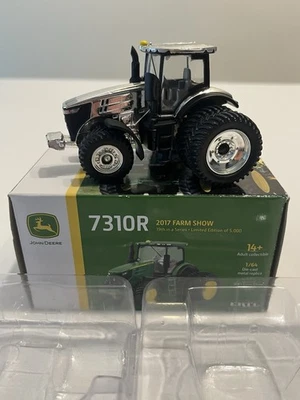JOHN DEERE 7310R 1:64 Tractor 2017 Farm Show Limited Edition Chrome CHASE NIB - Image 1 of 4