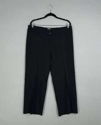 Pantalones Armani Collezioni Mujer 10 Negro Vestido Pantalones Carrera Oficina Mínimo Foto 1 de 4