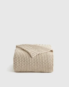 Manta de Pescador de Algodón Quince 50x60 Color Natural Nueva con Etiquetas - Imagen 1 de 3