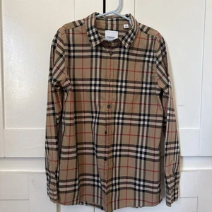 Burberry  Check Woven Long Sleeve Button Shirt Size 10Y Excellent condition - Picture 1 of 4
