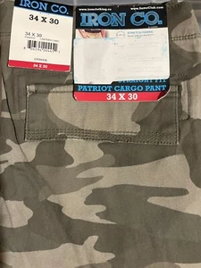 Iron Co. Men's Straight Fit Patriot Cargo Pant 34x30 - Picture 1 of 1